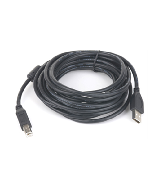 USB 2.0 A-plug B-plug 3 m (10 ft) cable with ferrite core Gembird