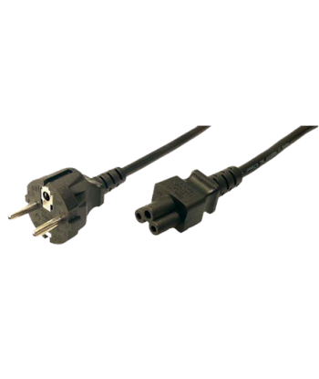 LogiLink® Power cord, safety plug male to IEC C5 female, 1.80m, black ACC 1.8 m