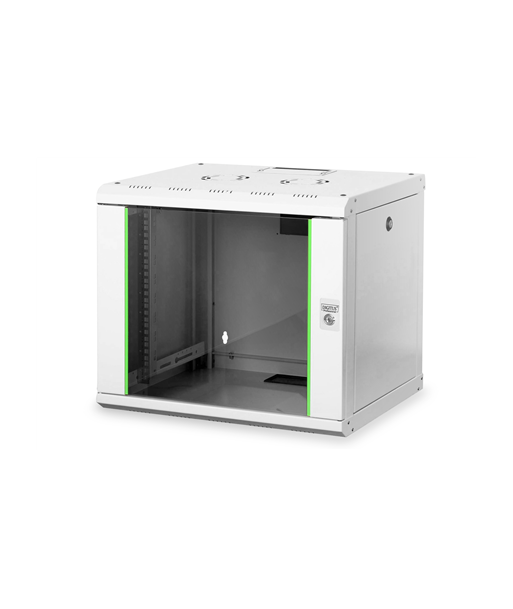 Digitus Wall Mounting Cabinet DN-19 09-U Grey IP protection class: IP20, Front door: Glass door, single opening Digitus Wall Mounting Cabinet DN-19 09-U Grey IP protection class: IP20, Front door: Glass door, single opening