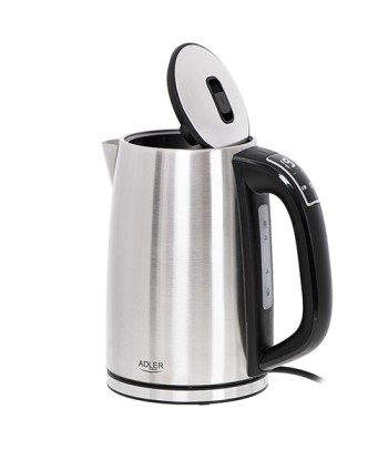 Adler, Kettle, AD 1340, Electric, 2200 W, 1.7 L, Stainless steel, 360° rotational base, Inox