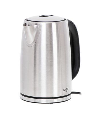 Veekeetja Adler, AD 1340, Electric, 2200 W, 1.7 L, Stainless steel, 360° rotational base, Inox
