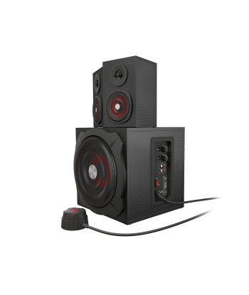 GENESIS Helium 610BT Computer Speakers, Wired, Bluetooth, Black Genesis   Helium 610BT   Bluetooth   Red/Black   Computer