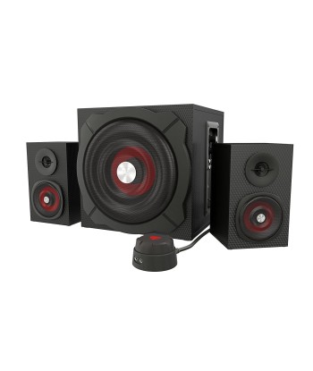 GENESIS Helium 610BT Computer Speakers, Wired, Bluetooth, Black Genesis   Helium 610BT   Bluetooth   Red/Black   Computer