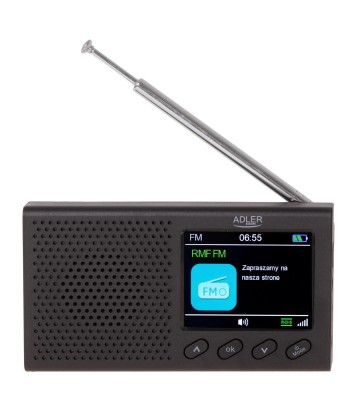 Adler AD 1198 FM Дорожное Радио - Черный (87.5-108 MHz, RDS, 3W)