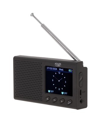 Adler AD 1198 FM Дорожное Радио - Черный (87.5-108 MHz, RDS, 3W)
