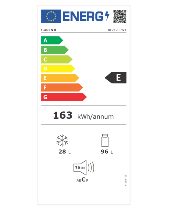 Холодильник Gorenje RF212EPW4 Белый - Компактный и Эффективный