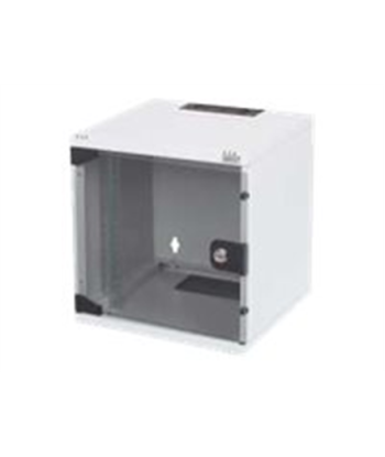 Digitus, Wall Mounting Cabinet, DN-10-06U-B, Black, IP protection class: IP20, Front door: Glass door, single opening, Cabinet