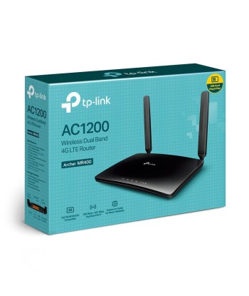 MR400 AC1200 Wireless Dual Band 4G LTE Router, Archer MR400, 802.11ac, 10/100 Mbit/s, Ethernet LAN (RJ-45) ports 3, Mesh