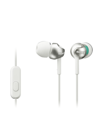 Kõrvaklapid Sony In-ear EX series, White Sony MDR-EX110AP In-ear White