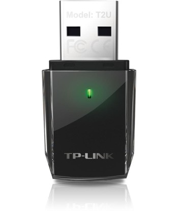 TP-LINK AC600 Wireless Dual Band USB 2.0 Adapter Archer T2U Internal Antenna, 2.4GHz/5GHz, 150+433 Mbps