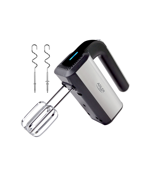 Adler AD 4225 Hand mixer Hand Mixer 300 W Number of speeds 5 Turbo mode Stainless steel Adler AD 4225 Hand mixer Hand Mixer 300 W Number of speeds 5 Turbo mode Stainless steel