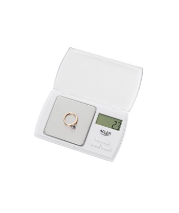 Adler AD 3161 Precision Scale - 0.5 kg Capacity, 0.01 g Accuracy, White