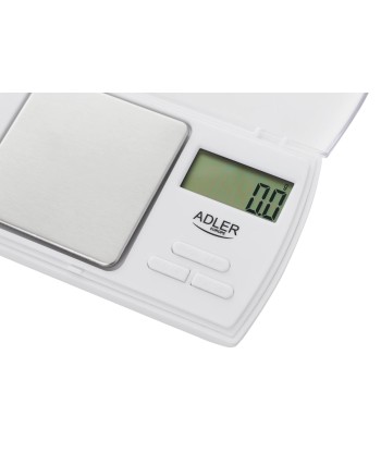 Adler AD 3161 Precision Scale - 0.5 kg Capacity, 0.01 g Accuracy, White
