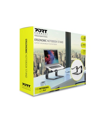 PORT DESIGNS Ergonomic Notebook Stand 901103 Black, 10-15.6"