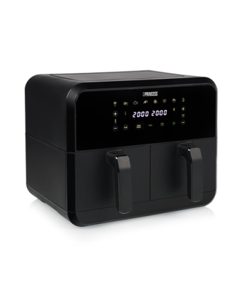 Princess Double Basket Airfryer - Black - Family-Sized, Versatile Cooking