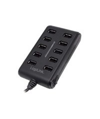 LogiLink 10-pordiline USB 2.0 Hub 3.5A toiteadapteriga