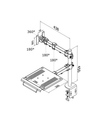 NB/MONITOR ACC DESK MOUNT/FPMA-D960NOTEBOOK NEOMOUNTS