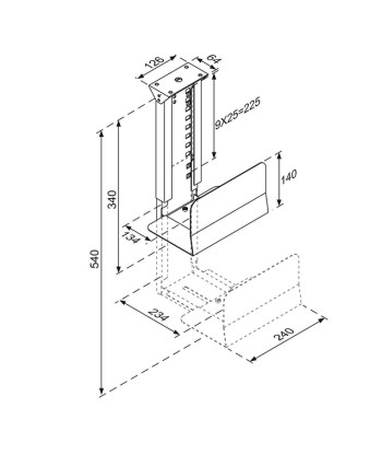 PC ACC DESK MOUNT 30KG/CPU-D200BLACK NEOMOUNTS